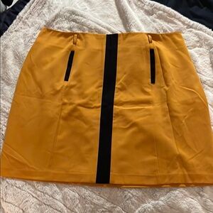 Worthington Yellow and Black Women's Skirt - 18W